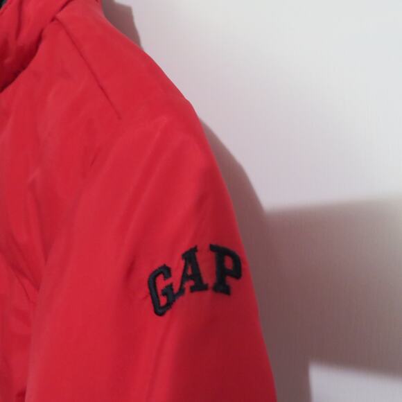 Baby GAP Baby Sz 24M Red Puffer Quilted Jacket Zippered Front - Picture 5 of 7